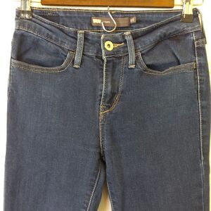 Levi's stretch blue denim four pocket leggings